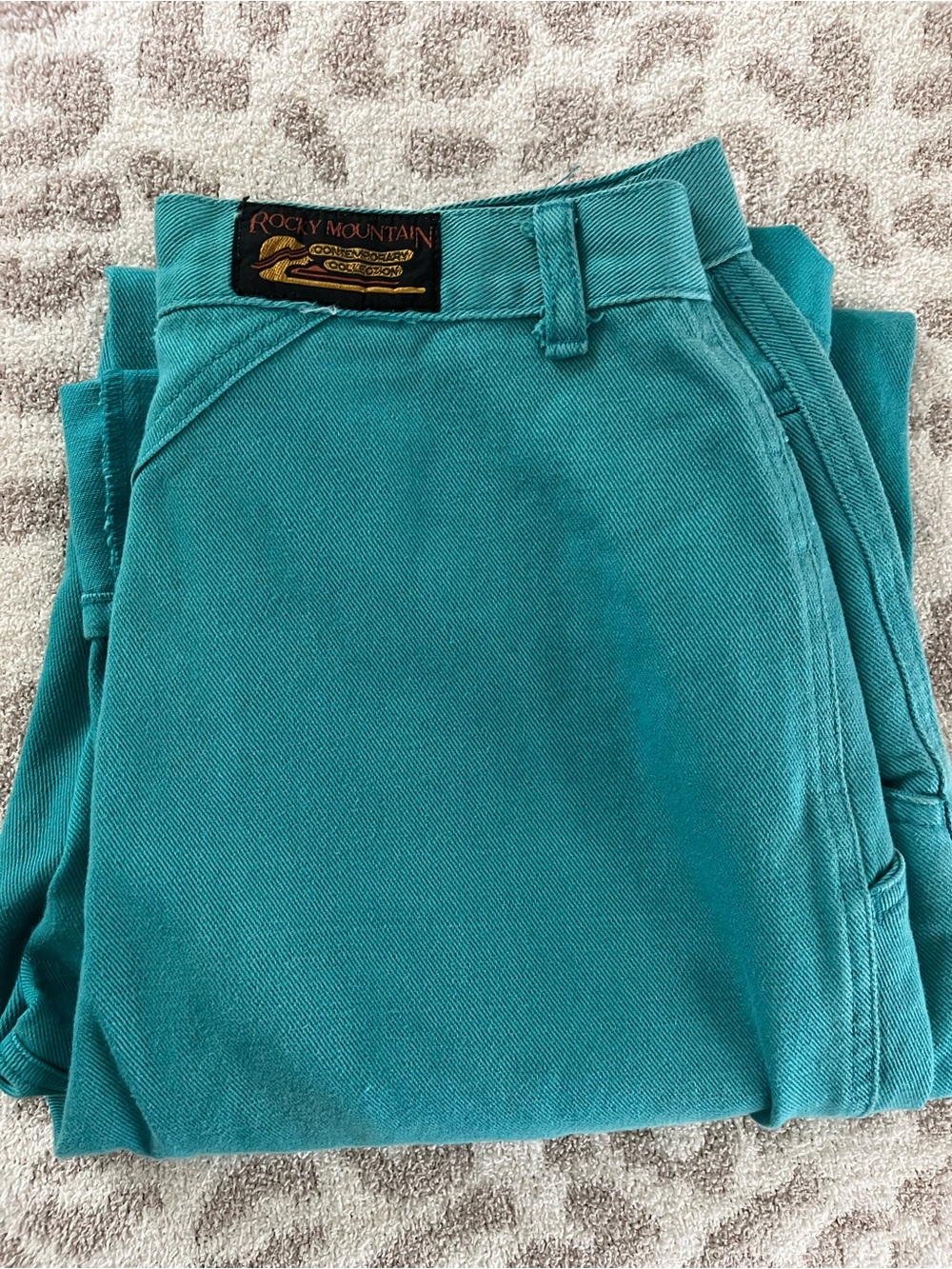 Vintage Rocky Mountain Women's Straight Leg Jeans in Teal